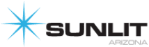 Sunlit Arizona logo with blue star